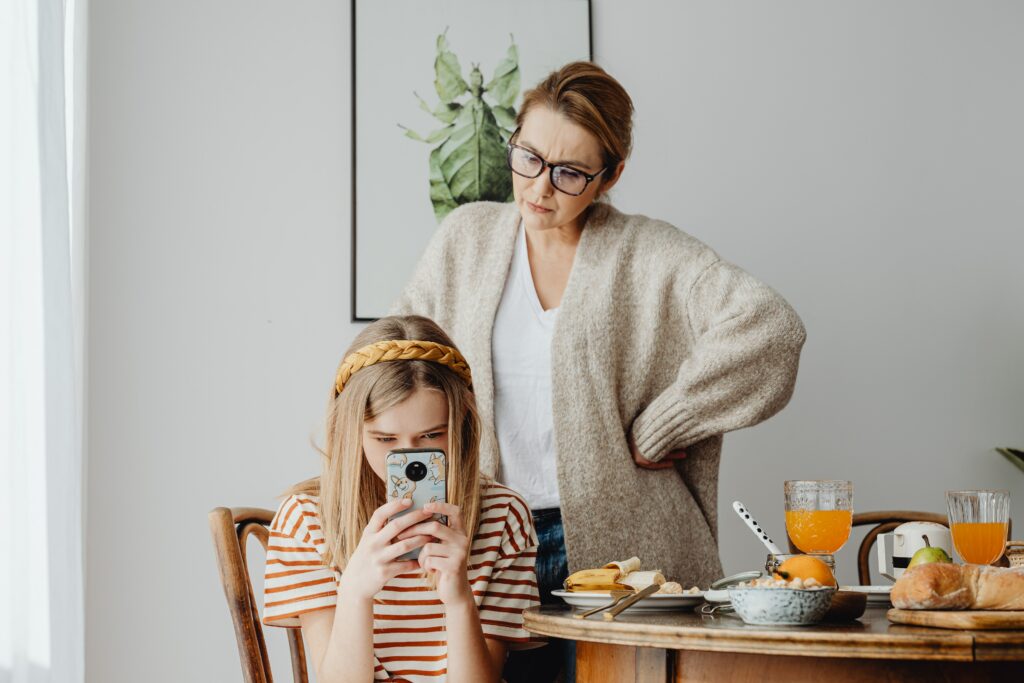 madre e hija adolescente